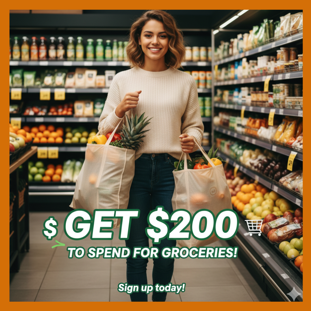 Get $200 FREE for Groceries!